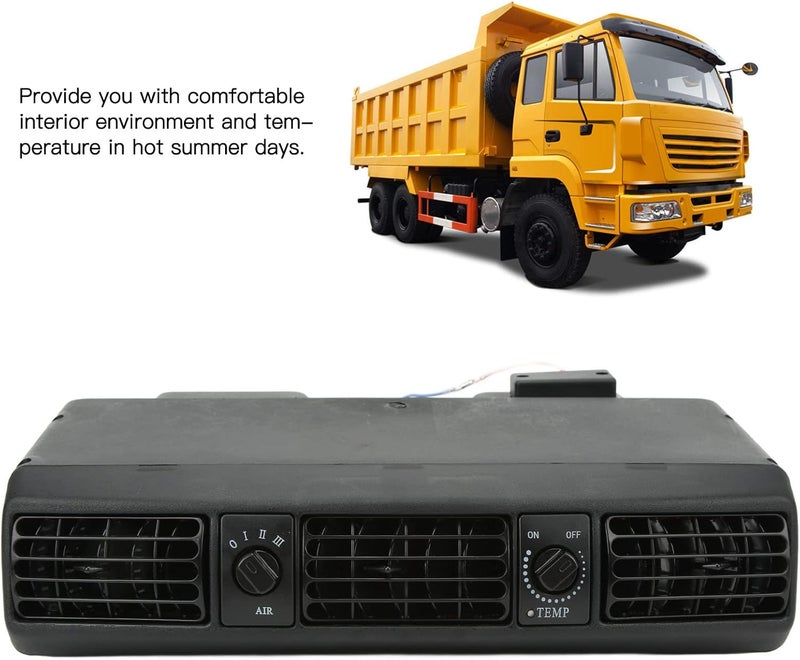 Focket Universal Under Dash AC Air Conditioning Evaporator Kit, 360CFM 3 Speed Cooling Capacity 18853 BTU, 32 Pass 4 Way Coil Universal Air Conditioner for Classic Cars, Motorhomes (12V) - Image 4